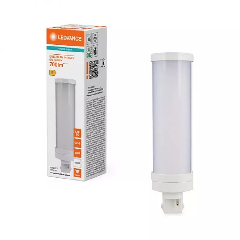 Osram DULUX T13 EM V 6W 840 GX24d-1 LED Retrofit Lamp 700 lm Cool White