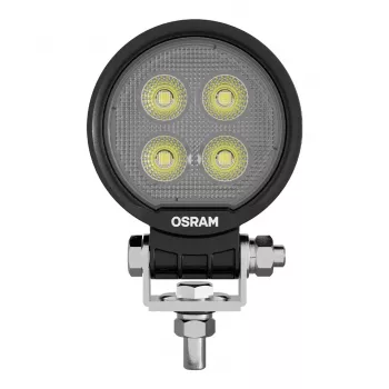 Osram ROUND WL VX80-WD LED Work Light, 10W, 12/24V, 800lm, 6000K, Wide Beam, IP67, ECE R10, DT Connector, 80mm
