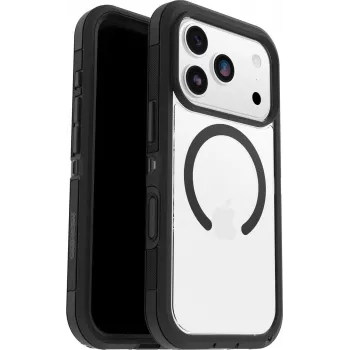 OtterBox Defender Series Pro XT Clear Camera Control Case for Apple iPhone 17 Pro, Clear/Black