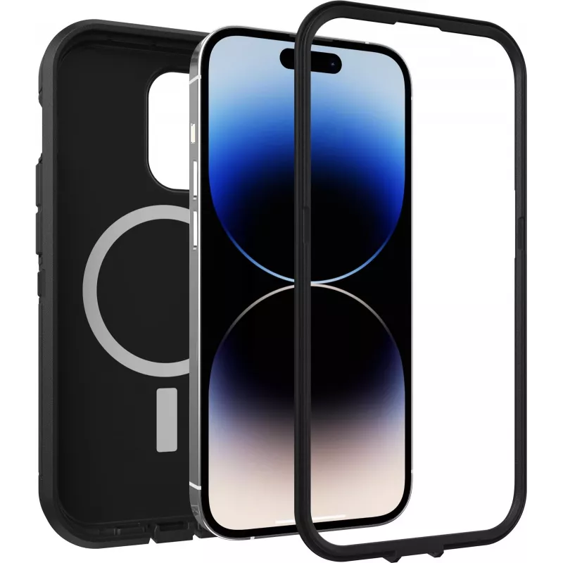 OtterBox Defender Series XT Back Cover for Apple iPhone 14 Pro - Black, MagSafe Compatible, Rugged Protection 77-89121