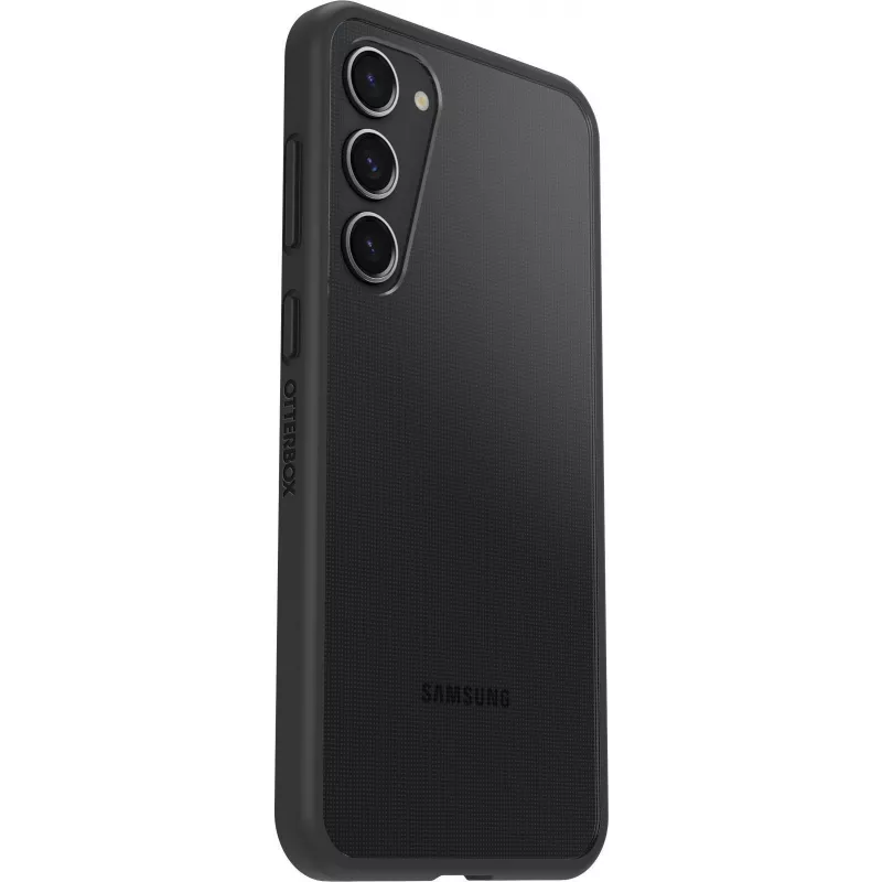 OtterBox React Series Back Cover for Samsung Galaxy S23+ - Antimicrobial, Black Crystal 77-91304