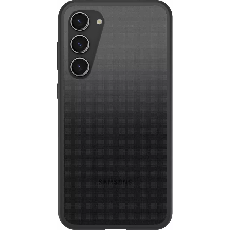 OtterBox React Series Back Cover for Samsung Galaxy S23+ - Antimicrobial, Black Crystal 77-91304