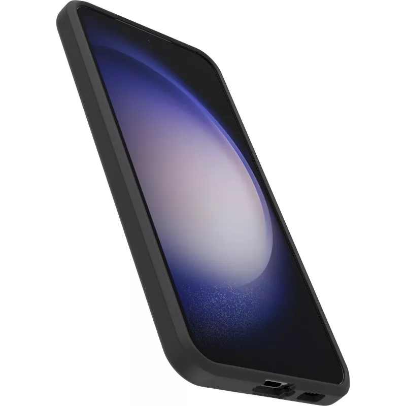 OtterBox React Series Back Cover for Samsung Galaxy S23+ - Antimicrobial, Black Crystal 77-91304