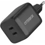 OtterBox Standard 65W GaN USB-C Wall Charger with 2 Ports (45W+20W PD) Black