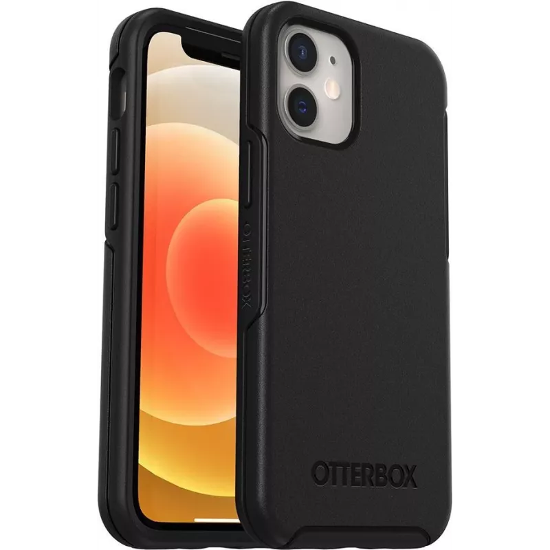 OtterBox Symmetry Series Back Cover for Apple iPhone 12 / 12 Pro - Black 77-66197