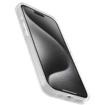 OtterBox Symmetry Series Back Cover for Apple iPhone 15 Pro, Clear - Polycarbonate & Synthetic Rubber, 3X Military Drop Protection, Wireless Charging Compatible