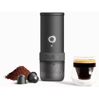 OutIn Mino Portable Electric Espresso Machine - Space Grey