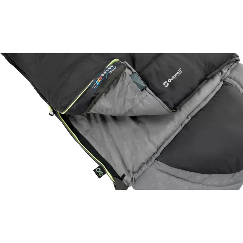 Outwell Contour Sleeping Bag 220 x 85 cm -13/+16 °C Left Zipper