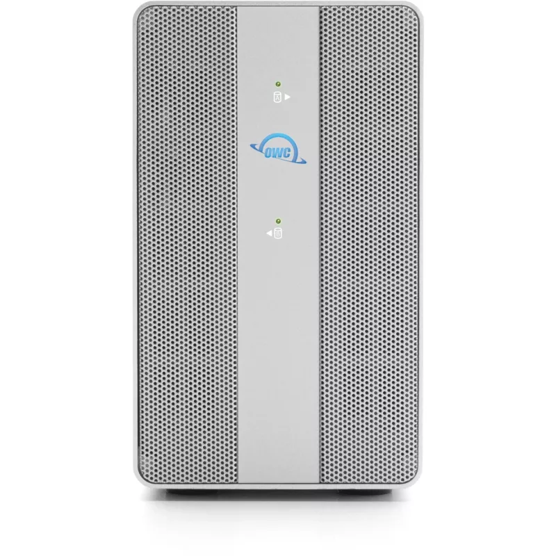OWC Mercury Elite Pro Dual 2-Bay RAID Enclosure with 3-Port USB Hub, USB 3.2 Gen 2 Type-C (Silver)