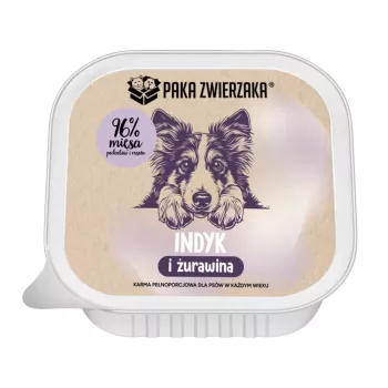 PAKA ZWIERZAKA Turkey and Cranberries Wet Dog Food – Grain-Free, 150 g Pouch