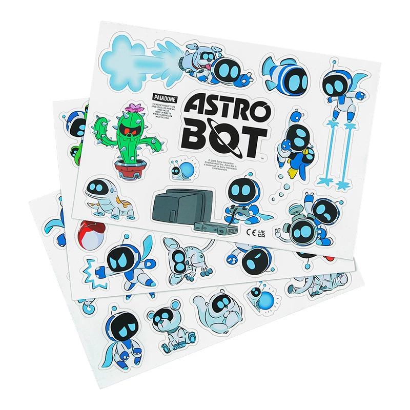 Paladone AstroBot Fridge Magnets - 34-Piece Magnetic Set, 3 Sheets, Space Robot Design