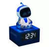 Paladone AstroBot Icon Alarm Clock - Grey/White Digital LCD Robot Alarm with Snooze Function