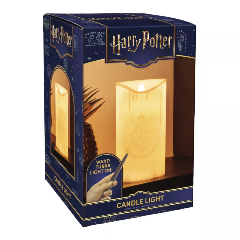 Paladone Harry Potter LED Candle Light Set with Wand Remote Control V3 – 10 Floating Flickering Candles