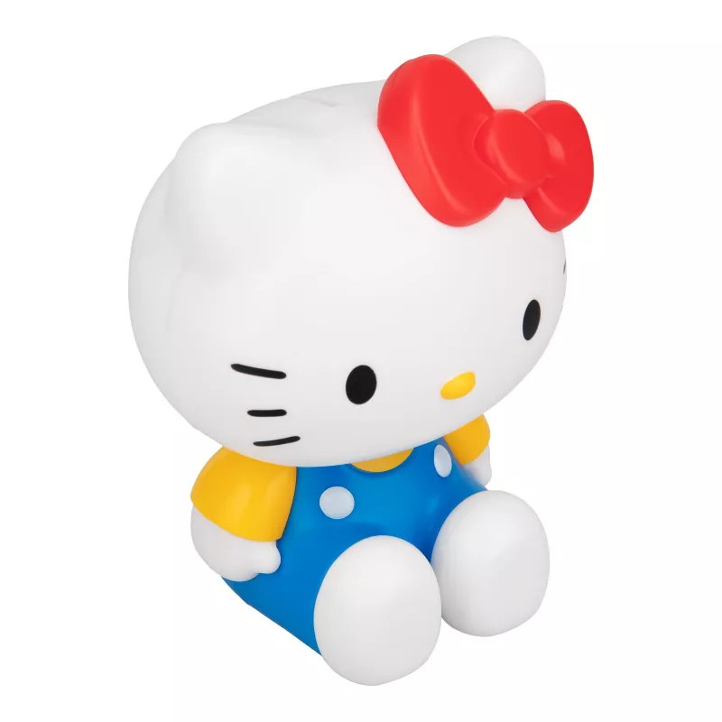 Paladone Hello Kitty Shaped Money Box - Ceramic Coin Bank, Official Sanrio Merchandise, White/Pink/Black, 13.5 x 13.5 x 16.5 cm