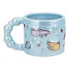 Paladone Minecraft Axolotl Bubble Shaped Mug - 325 ml Ceramic Pink
