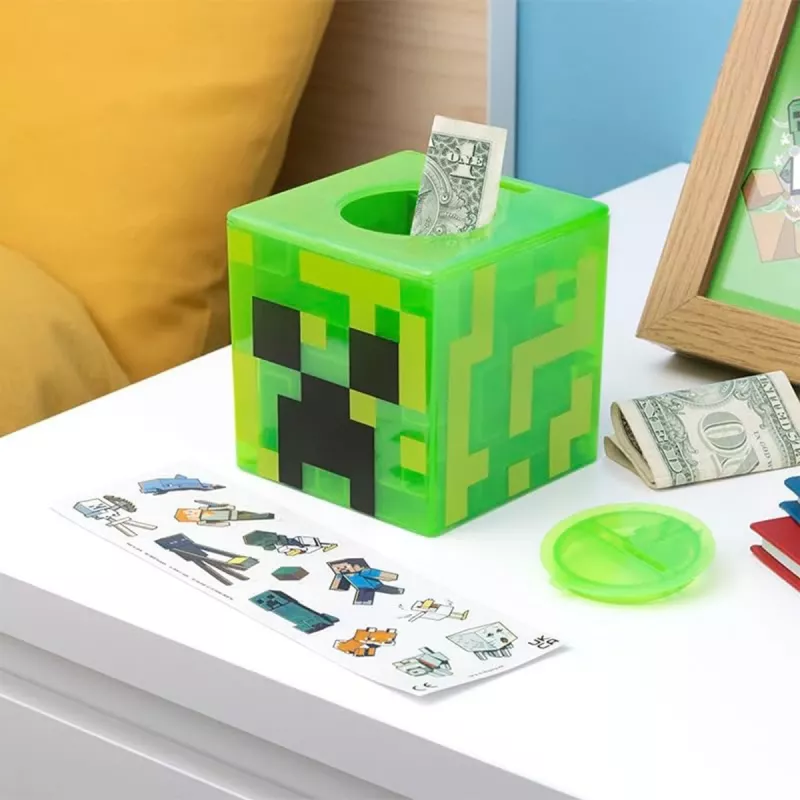 Paladone Minecraft Creeper Maze Safe V2 - Electronic Puzzle Money Box with Creeper Sound Effects