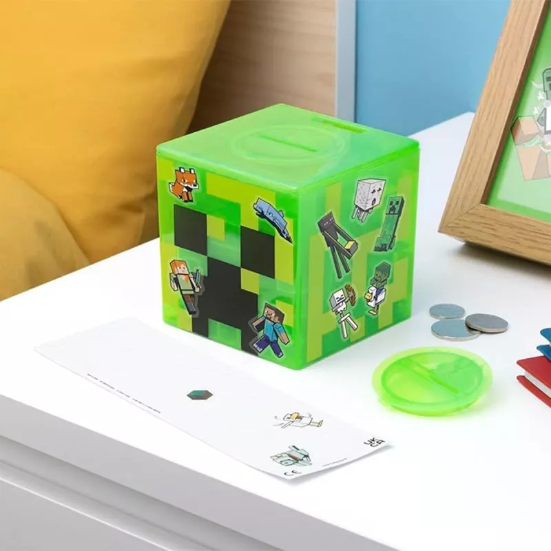 Paladone Minecraft Creeper Maze Safe V2 - Electronic Puzzle Money Box with Creeper Sound Effects