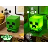 Paladone Minecraft Creeper SquishyGlo Silicone Light Rechargeable – Dimmable Green LED Night Light with 3 Brightness Levels and Micro USB Charging