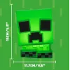Paladone Minecraft Creeper SquishyGlo Silicone Light Rechargeable – Dimmable Green LED Night Light with 3 Brightness Levels and Micro USB Charging
