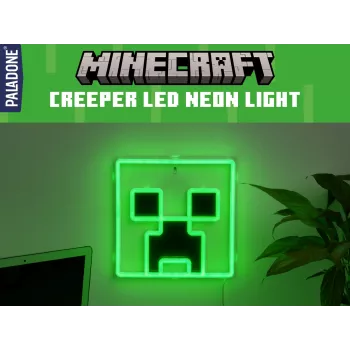Paladone Minecraft Creeper Wall Mountable LED Neon Light