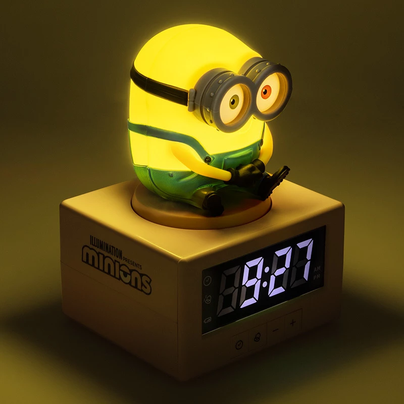 Paladone Minions Icon Alarm Clock - Digital LED, USB Powered, Snooze
