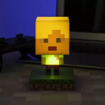 Paladone PP6591MCF Minecraft Alex Icon Light - USB Powered LED Night Light, Multi-Colour Changing