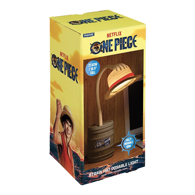 Paladone Straw Hat Posable Light - One Piece Luffy Desk Lamp, USB Powered LED