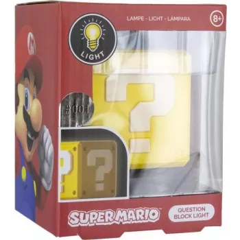 Paladone Super Mario Question Block 3D Light with Coin Sound Effect PP4372NNV2