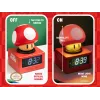 Paladone Super Mario Super Mushroom Icon Alarm Clock - Digital LCD, USB Powered, Official Nintendo Sound Effects, Red/White