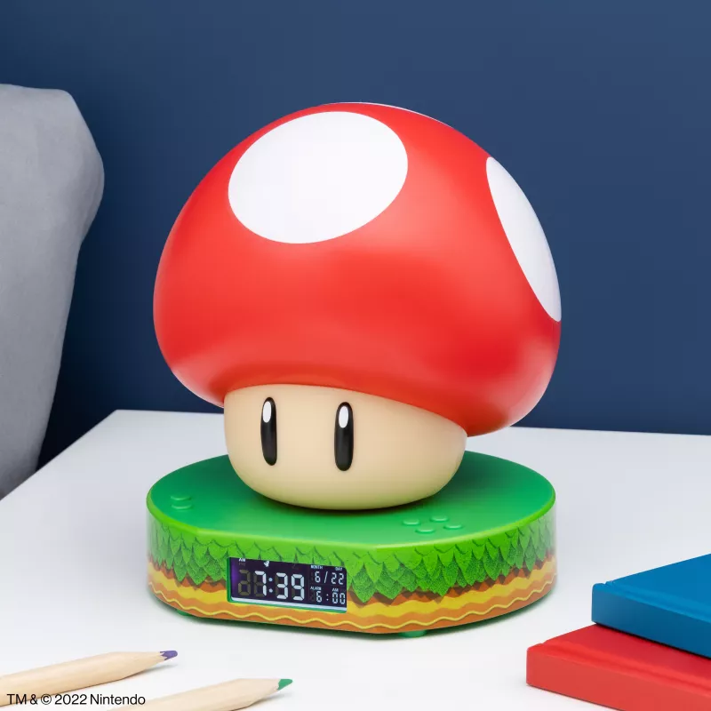 Paladone Super Mushroom Digital Alarm Clock