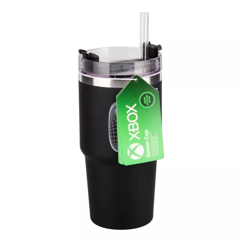 Paladone Xbox Gamer Cup - Ceramic Mug with Controller Handle, 300 ml, Black/Green