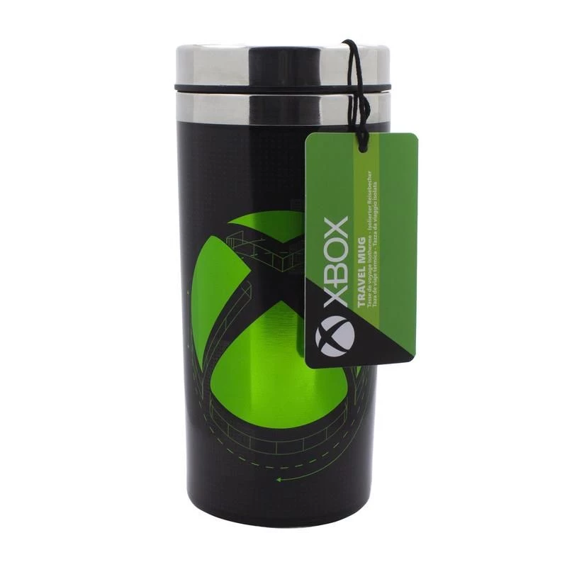 Paladone XBOX Metal Travel Mug 450ml Double-Walled Stainless Steel