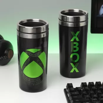 Paladone XBOX Metal Travel Mug 450ml Double-Walled Stainless Steel