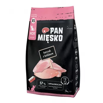 Pan Mięsko Dry Cat Food Chicken with Rabbit Kitten XS 5 kg