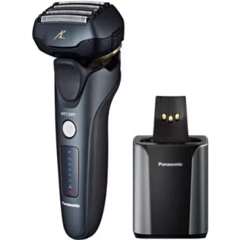 Panasonic ES-LV97-K803 5-Blade Arc Foil Electric Shaver with Automatic Clean & Charge Station, Wet & Dry, Black