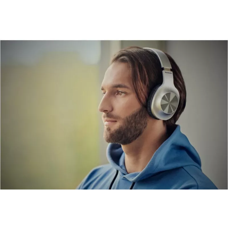 Panasonic RB-HX220BDES Wireless On-Ear Headphones with 23-Hour Battery, Bluetooth 5.0, Built-in Mic, Foldable Design - Black