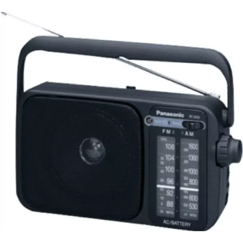 Panasonic RF-2400DEG-K Portable Analog AM/FM Radio - Black
