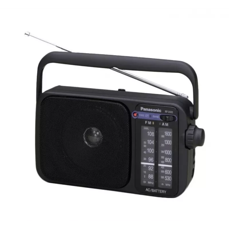Panasonic RF-2400DEG-K Portable Analog AM/FM Radio - Black