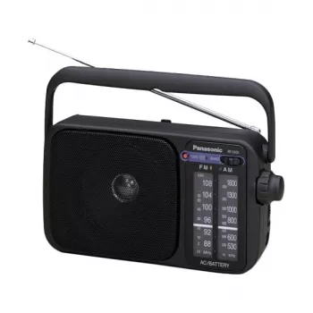 Panasonic RF-2400DEG-K Portable Analog AM/FM Radio - Black