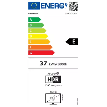 Panasonic TV-40S55A 40 inch Full HD LED Fire TV Smart TV (1920x1080, 50Hz, HDR10, HLG, Game Mode, Alexa Built-in)