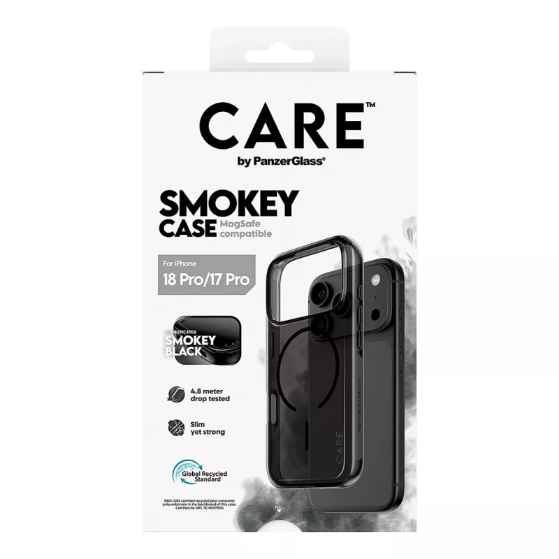 PanzerGlass CARE Smokey Case with Black MagSafe for iPhone 17 Pro