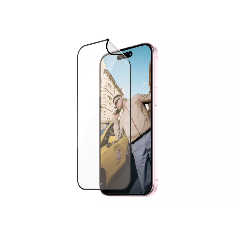 PanzerGlass MATRIX Screen Protector with D3O for iPhone 15 | Ultra-Wide Fit with AlignerKit