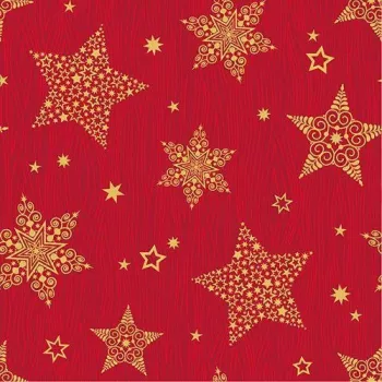 Papstar 88169 Red Tissue Paper Napkins, 2-Ply, 33 x 33 cm, 100 Pieces, FSC-Certified, Disposable