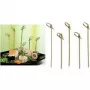 PAPSTAR Finger Food Skewers Knot, 60 mm Bamboo, 200 Pieces in Cardboard Box with Transparent Lid 16769