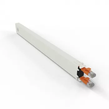 PATCHBOX Cassette 8RU STP Orange - 24-Port Shielded Keystone Patch Panel Frame, 19 inch Rack Mount, Modular, Cold Rolled Steel