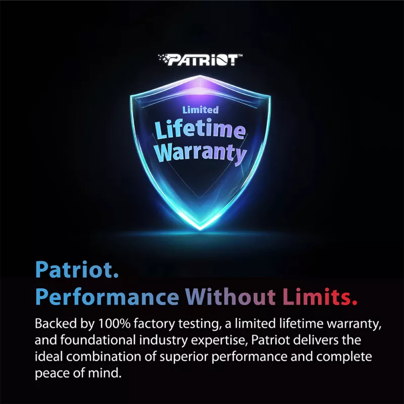Patriot Memory Viper Venom Non-RGB DDR5 16GB (2x8GB) 6000MHz CL38 AMD EXPO Desktop Memory
