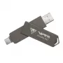 Patriot PVP30 2TB Duo Compact External Portable SSD - USB 3.2 Gen 2 Type-C, 1000 MB/s, Aluminum, Black