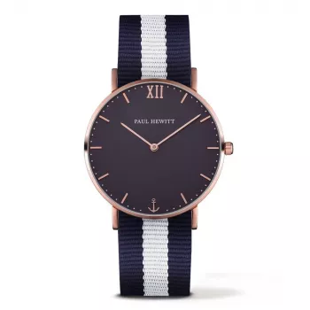 PAUL HEWITT Sailor Line Unisex Watch 39mm Rose Gold PHSARSTBNW20S