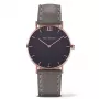 PAUL HEWITT Unisex Sailor Line Quartz Watch 39mm Rose Gold Stainless Steel Mesh Black Dial PH-SA-RSTB13S