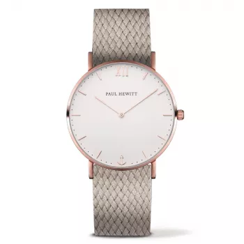 PAUL HEWITT Unisex Watch PH-SA-RSTW25M 39mm Rose Gold Stainless Steel Mesh